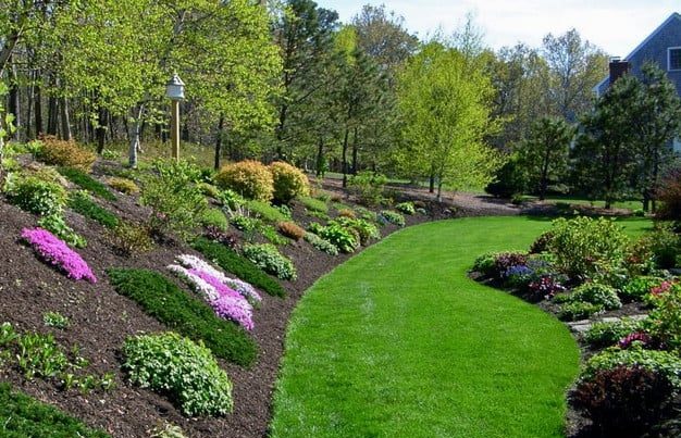 Landscaping steep slopes and hills