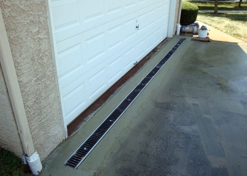 Driveway drainage clearance