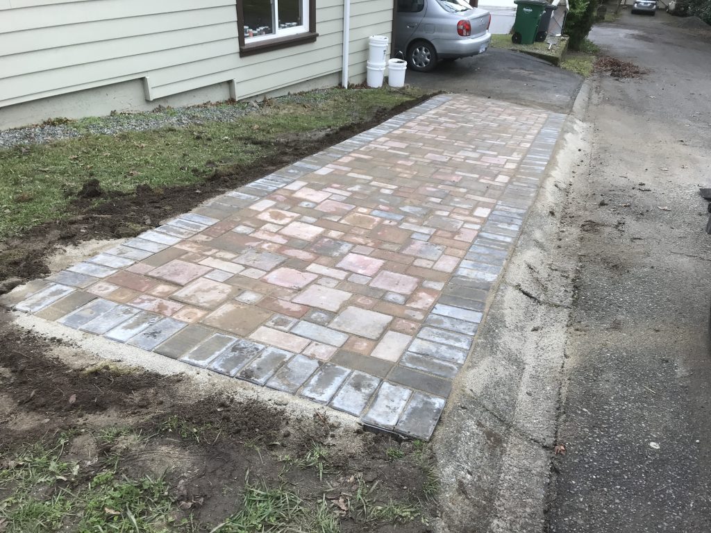 Paver Driveway Install Build