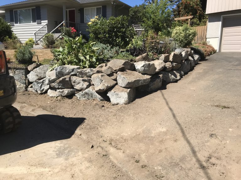 Boulder Retaining Wall