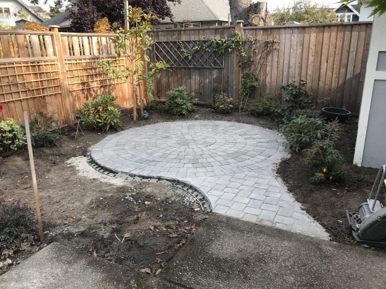 Round Paver Patio After