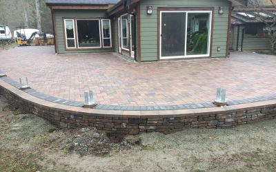 Paver Patio with Wall After 4